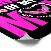 Niedliche Erinnerung an das Brustkrebs meiner Mama Poster (Ecke)