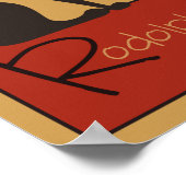 Niedliche Erinnerung an Le Chat Noir Black Cat Poster (Ecke)