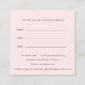 Niedliche Erinnerung für Haustiere Quadratische Visitenkarte (Rückseite)