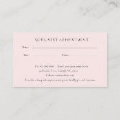 Niedliche Erinnerung für Haustiere Visitenkarte (Rückseite)