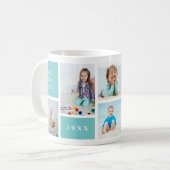 Niedliche Erinnerung Großkinder FotoCollage Kaffeetasse (Vorderseite Links)