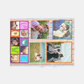 Niedliche Erinnerungen zum Sammeln von Fotos Fleecedecke (Vorderseite (Horizontal))