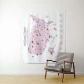 Niedliche Erkundung des Kinderzimmers "National Pa Wandteppich (Beispiel)