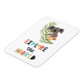 Niedliche Erkundung Koalas Magnet (Linke Seite)