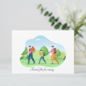 niedliche Erlebnisreise bereichern Stimmung  Dankeskarte (Stehend Vorderseite)