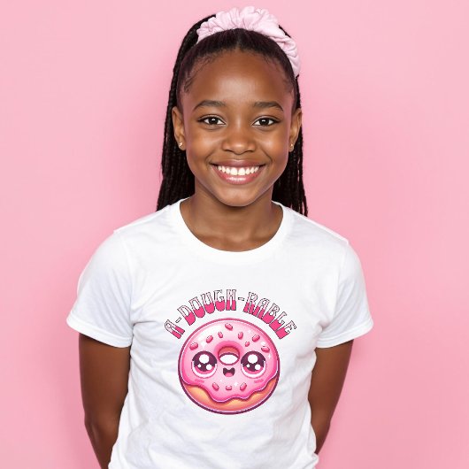 Niedliche, erlesene Rosa Donut Sprinkles A-Teig-Ra T-Shirt