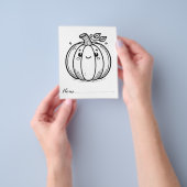 Niedliche Erntedank-Farbseiten Flyer (Gruppe)