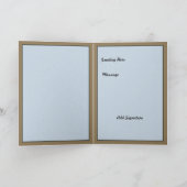 Niedliche Erntedank-Pilger-Wünsche Feiertagskarte (Innenseite)