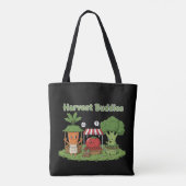 Niedliche Erntefreunde Gemüsefreunde Bauern- Tasche (Rückseite)