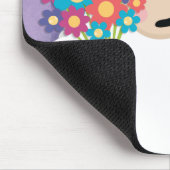Niedliche errötende Schafe, die Blumen-Neuheit Mousepad (Ecke)