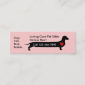 Niedliche, erschwingliche Sitzplatzkarten Mini Visitenkarte (Vorderseite)