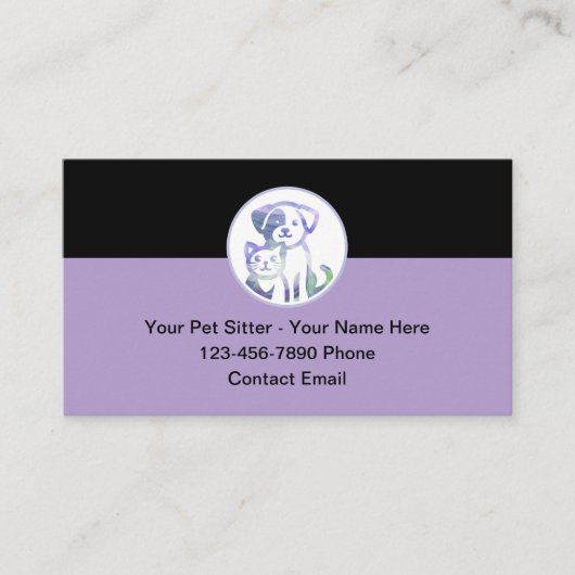 Niedliche, erschwingliche Sitzplatzkarten Visitenkarte (Vorderseite)