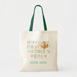 Niedliche Erste Mütter Tag Boho Typografie persona Tragetasche