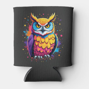 Niedliche Eukalyptuskunst Owl Nocturnal Bird Lover Dosenkühler