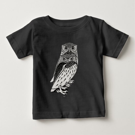 Niedliche Eule Baby T-shirt (Vorderseite)