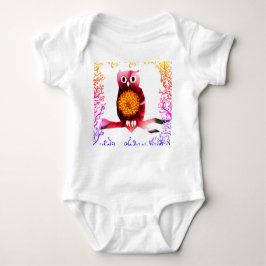 Niedliche Eule, Bird Baby Bodysuit Baby Strampler