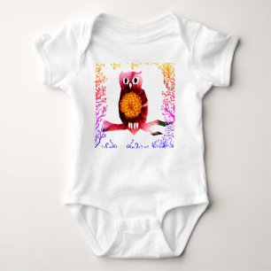 Niedliche Eule, Bird Baby Bodysuit Baby Strampler