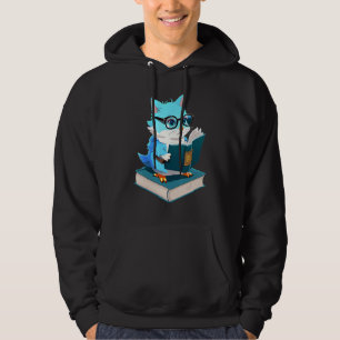 Niedliche Eule Buch lesen zurück in die Schule Hoodie