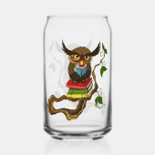 Niedliche Eule-Bücher Dosenglas (Vorderseite)