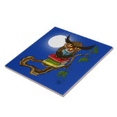 Niedliche Eule-Bücher Fliese (Seite)