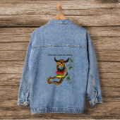 Niedliche Eule-Bücher Jeansjacke