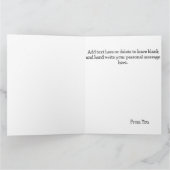 Niedliche Eule-Bücher Karte (Innenseite)