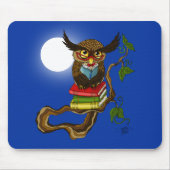 Niedliche Eule-Bücher Mousepad (Vorne)