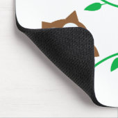 niedliche Eule Cartoon Mousepad (Ecke)