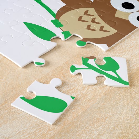 niedliche Eule Cartoon Puzzle (Seite)