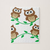 niedliche Eule Cartoon Puzzle (Vertikal)
