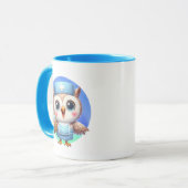 Niedliche Eule der Krankenschwester Tasse (Vorderseite Links)