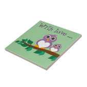 Niedliche Eule Fliese (Seite)