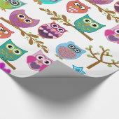 niedliche Eule Geschenkpapier (Ecke)