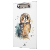 Niedliche Eule in Aquarell, Zwischenablage Klemmbrett (Links)