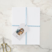 Niedliche Eule in Aquarellfarbe, anpassbar Geschenkanhänger (Mit Garn)