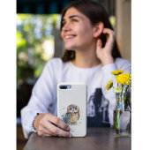 Niedliche Eule in Aquarellfarbe Case-Mate iPhone Hülle