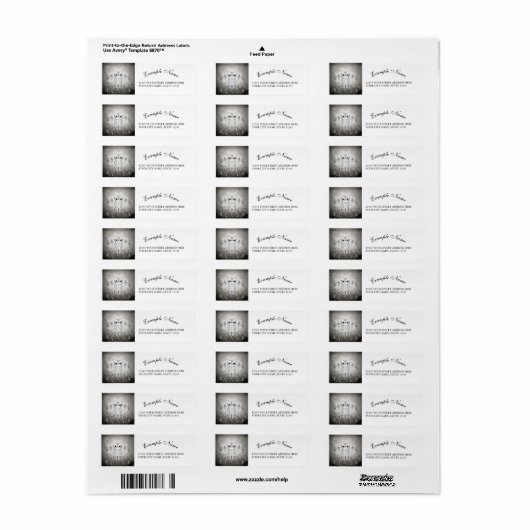 Niedliche Eule in Schwarz-Weiß, Mandala-Design (Vorne)