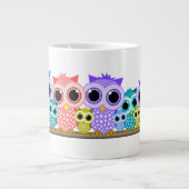 niedliche Eule Jumbo-Tasse (Vorderseite)