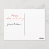 Niedliche Eule mit HerzValentinstag Postkarte (Rückseite)