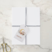 Niedliche Eule mit Mond Geschenkanhänger (Mit Garn)