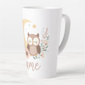 Niedliche Eule mit Mond Milchtasse (Rechte Ecke)
