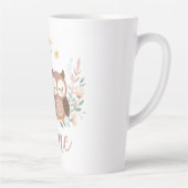 Niedliche Eule mit Mond Milchtasse (Rechts)