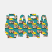 Niedliche Eule mit Schirm und Schokolade Geschenkschachtel (Ungefaltet)