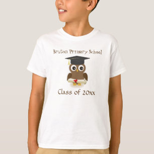 Niedliche Eule, Mörser, Diplom scherzt Abschluss T T-Shirt
