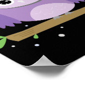 Niedliche Eule nachts Poster (Ecke)