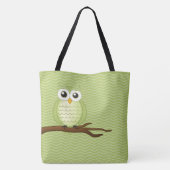 Niedliche Eule | Personalizble Tasche (Rückseite)