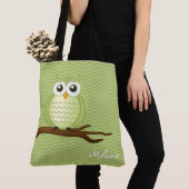 Niedliche Eule | Personalizble Tasche (Von Nahem)