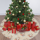 Niedliche Eule Polyester Weihnachtsbaumdecke