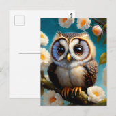 niedliche Eule Postkarte (Vorne/Hinten)