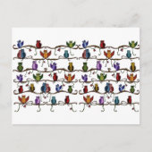 niedliche Eule Postkarte (Vorderseite)